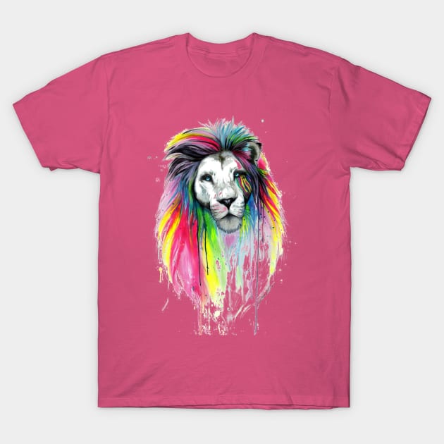 Lion in watercolor T-Shirt by Anonic